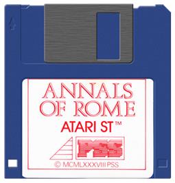 Artwork on the Disc for Annals Of Rome on the Atari ST.