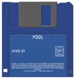 Artwork on the Disc for Archer MacLean's Pool on the Atari ST.