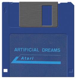 Artwork on the Disc for Artificial Dreams on the Atari ST.