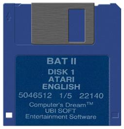 Artwork on the Disc for B.A.T. 2 on the Atari ST.