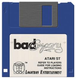 Artwork on the Disc for Bad Company on the Atari ST.