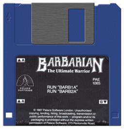 Artwork on the Disc for Barbarian on the Atari ST.