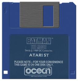 Artwork on the Disc for Batman - The Movie on the Atari ST.