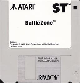 Artwork on the Disc for BattleZone on the Atari ST.