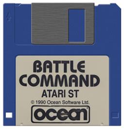Artwork on the Disc for Battle Command on the Atari ST.