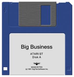 Artwork on the Disc for Big Business on the Atari ST.