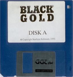 Artwork on the Disc for Black Gold on the Atari ST.