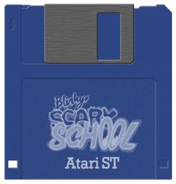 Artwork on the Disc for Blinky's Scary School on the Atari ST.