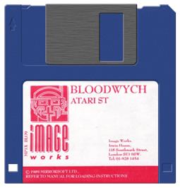 Artwork on the Disc for Bloodwych on the Atari ST.