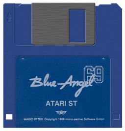Artwork on the Disc for Blue Angel 69 on the Atari ST.