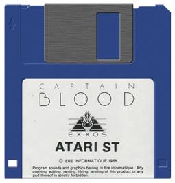 Artwork on the Disc for Captain Blood on the Atari ST.