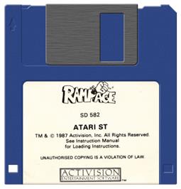 Artwork on the Disc for Carnage on the Atari ST.