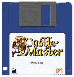 Artwork on the Disc for Castle Master on the Atari ST.