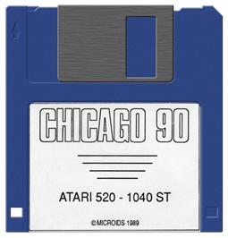 Artwork on the Disc for Chicago 90 on the Atari ST.