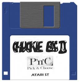 Artwork on the Disc for Chuckie Egg 2 on the Atari ST.