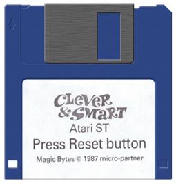 Artwork on the Disc for Clever And Smart on the Atari ST.