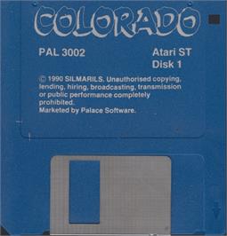 Artwork on the Disc for Colorado on the Atari ST.