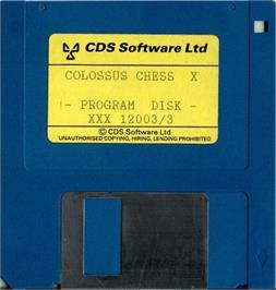 Artwork on the Disc for Colossus Chess X on the Atari ST.