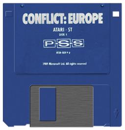 Artwork on the Disc for Conflict - Europe on the Atari ST.