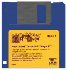 Artwork on the Disc for Defender Of The Crown on the Atari ST.