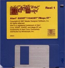Artwork on the Disc for Defender of the Crown on the Atari ST.