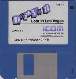 Artwork on the Disc for Deja Vu 2 - Lost in Las Vegas on the Atari ST.