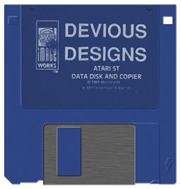 Artwork on the Disc for Devious Designs on the Atari ST.