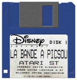Artwork on the Disc for Disney's DuckTales - The Quest for Gold on the Atari ST.