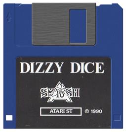 Artwork on the Disc for Dizzy Dice on the Atari ST.