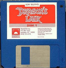 Artwork on the Disc for Dragon's Lair on the Atari ST.