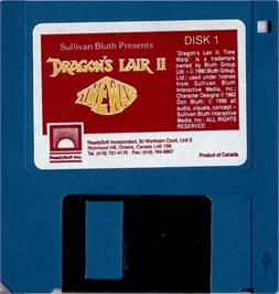 Artwork on the Disc for Dragon's Lair 2 - Time Warp on the Atari ST.