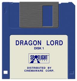 Artwork on the Disc for Dragons Breath on the Atari ST.