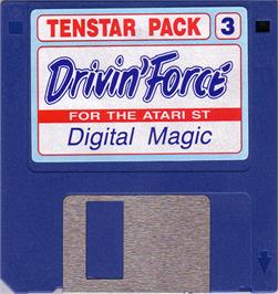 Artwork on the Disc for Driving Force on the Atari ST.