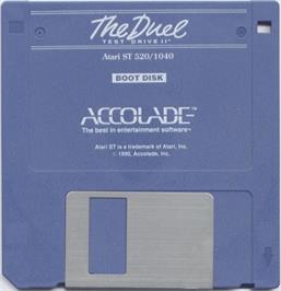 Artwork on the Disc for Duel, The - Test Drive 2 on the Atari ST.
