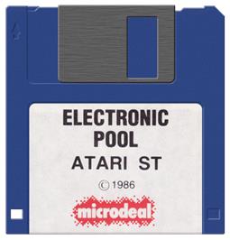 Artwork on the Disc for Electronic Pool on the Atari ST.