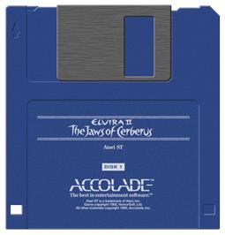 Artwork on the Disc for Elvira 2 - The Jaws Of Cerberus on the Atari ST.