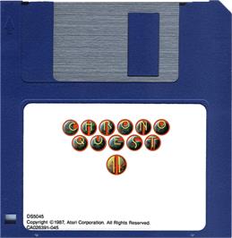Artwork on the Disc for Explora 2 on the Atari ST.