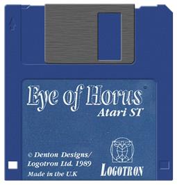Artwork on the Disc for Eye Of Horus on the Atari ST.
