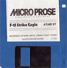 Artwork on the Disc for F-15 Strike Eagle on the Atari ST.