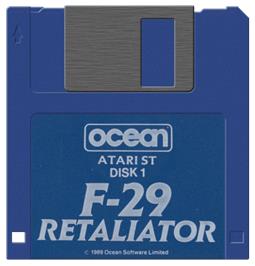 Artwork on the Disc for F29 Retaliator on the Atari ST.