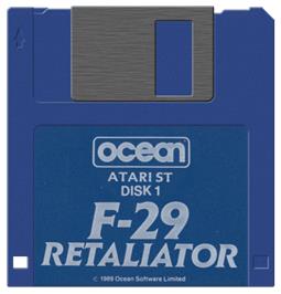 Artwork on the Disc for F29 Retaliator on the Atari ST.