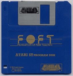 Artwork on the Disc for FOFT - Federation Of Free Traders on the Atari ST.