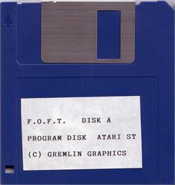 Artwork on the Disc for Federation of Free Traders on the Atari ST.