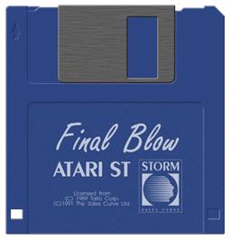 Artwork on the Disc for Final Blow on the Atari ST.