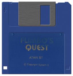Artwork on the Disc for Flimbo's Quest on the Atari ST.