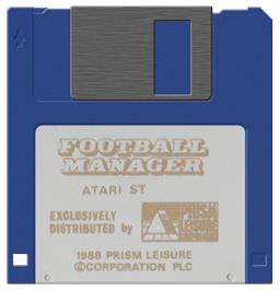 Artwork on the Disc for Football Manager on the Atari ST.