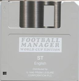 Artwork on the Disc for Football Manager - World Cup Edition on the Atari ST.