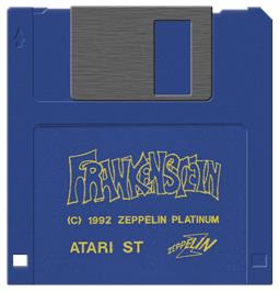 Artwork on the Disc for Frankenstein on the Atari ST.