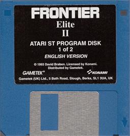 Artwork on the Disc for Frontier - Elite 2 on the Atari ST.