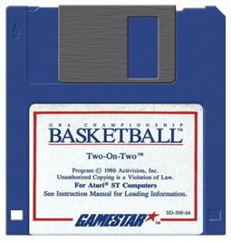 Artwork on the Disc for GBA Championship Basketball - Two-on-Two on the Atari ST.